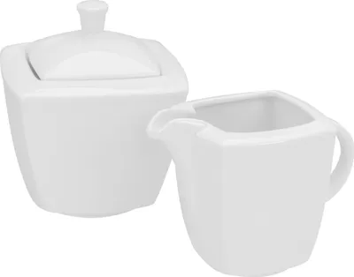 Produktbild von CreaTable, 12330, Victoria Weiss, Milch und Zucker Set 2-tlg, Porzellan