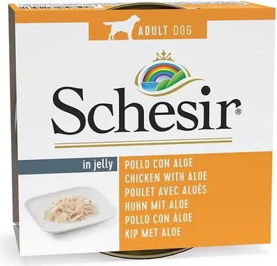 Zdjęcie produktu dla SCHESIR Dog kurczak w puszce + aloes w galaretce 150 g