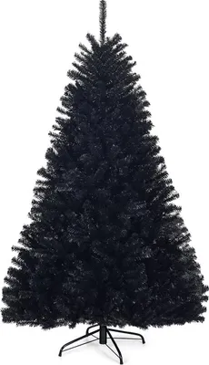 Produktbild von Schwarzer PVC-Halloween-Weihnachtsbaum, 180 cm, faltbar