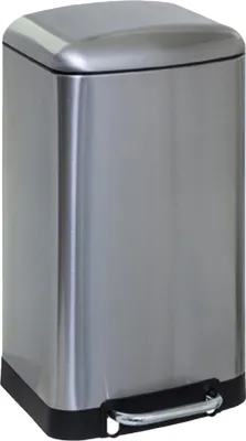 Produktbild von 5five Simply Smart Tretabfalleimer Ariane, Edelstahl, PP-Kunststoff, Silberfarben, 30 Liter, 133683A
