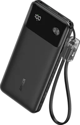 Produktbild von Anker Powerbank (10.000mAh, 22.5W), Farbe:Schwarz