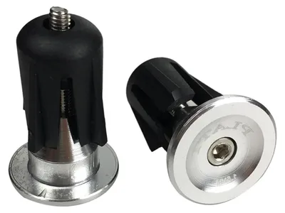 Productafbeelding van Fietsstuurdop - Stuurdoppen - Fiets Beschermen - Aluminiumlegering - 17-23.5 mm - Zwart