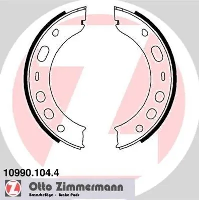 Produktbild von ZIMMERMANN 10990.104.4 - Bremsbackensatz für 911 (996), 911 (997), Boxster (986), Boxster (987), Cayman (987)