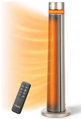 Produktbild von Keramik Heizlüfter 2000W energiesparend, ECO Modus mit Thermostat, leise, oszillierend,3 Modi, Timer, Fernbedienung, Kipp- & Überhitzungsschutz,92,9cm