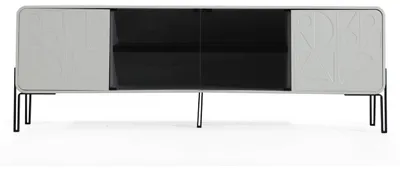 Immagine prodotto di *Gruppo sala da pranzo tavolo sedie credenza tavolo legno set 8 pezzi bianco