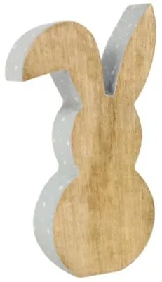 Produktbild von Kein Markenhase Holz weiß 25 cm | 2 Stk