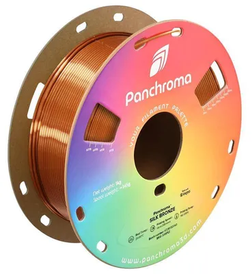 Image de Filament PLA Silk, diamètre 1,75 mm, couleur bronze, poids : 1 kg