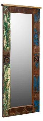 Immagine prodotto di MASSIVMOEBEL24 | Specchio da parete in legno riciclato 59x5x145 laccato multicolore NATURE OF SPIRIT #112