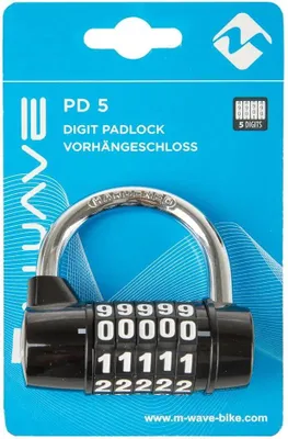 Produktbild von M-Wave PD5 Fahrradschloss Zahlenschloss Vorhängeschloss
