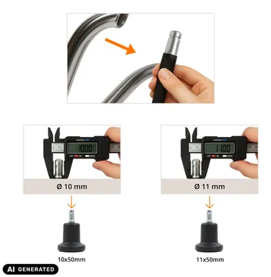 Produktbild von hjh OFFICE Stuhlgleiter 5 x STAND Nr. 10 Bürostuhlgleiter für Hartböden & Teppichböden