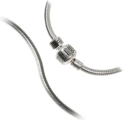 Produktbild von Carlo Biagi 22cm Clip Logo Bead Armband Silber mit extra Clip D2BRCS22