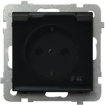 Zdjęcie produktu dla Ospel GPH-1RS/m/33/d, Czarny, IP44, 16 A, 71 mm, 42 mm, 71 mm