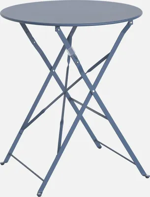 A folding bistro table.