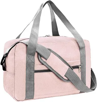 Produktbild von Reisetasche, 45x36x20 cm - Faltbar - Weekender - Handgepäck - Damen/Herren - 20 Liter - Rosa