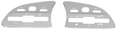 Imagen del producto de 2 unidades de embellecedor para botón de volante redondo, repuesto para modelos Mercedes-Benz Clase A, B, C y E, año 2020
