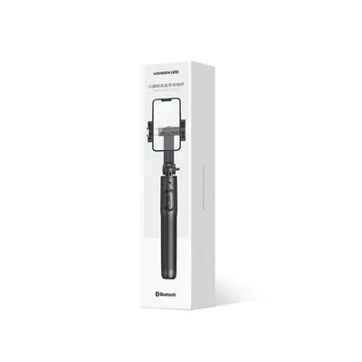 Produktbild von Ugreen Bluetooth Selfie Stick mit Stativ & Fernbedienung 1,5m - Schwarz