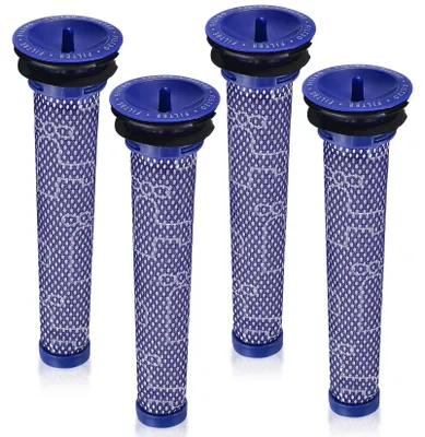 4x waschbarer Staubsaugerfilter kompatibel mit Dyson V6/V7/V8, Vorfilter
