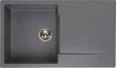 Produktbild von Reginox Amsterdam 10 Küchenspüle mit Abtropffläche grau metallic