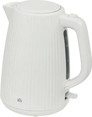 Image de Bouilloire électrique - Bouilloire électrique - 1,7 L - 2025 W - Filtre anti-calcaire amovible - Arrêt automatique - Base pivotante à 360° - Blanc