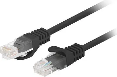 Produktbild von Lanberg UTP Cat.6 Patchkabel 1 m schwarz 10er-Pack