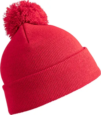 Produktbild von Result Winter Essentials RC028J | Junior Pom Pom Beanie Wintermütze für Kinder - Farbe: Red - Größe: One Size