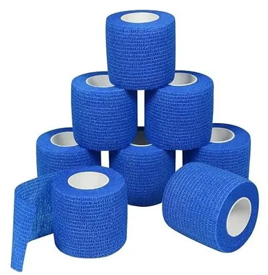 Zdjęcie produktu dla Bandaż samoprzylepny biały elastyczny wodoodporny do sportu 12 rolek 5 cm
