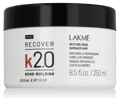 Immagine prodotto di Maschera Lakme K2.0 Recover Restore per capelli danneggiati, 250 ml