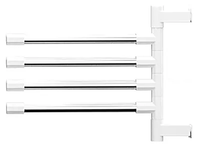 Produktbild von Handtuchhalter, bohrfrei, 180° drehbar, Edelstahl, Wandhaken, Handtuchstange für Badezimmer und Zuhause