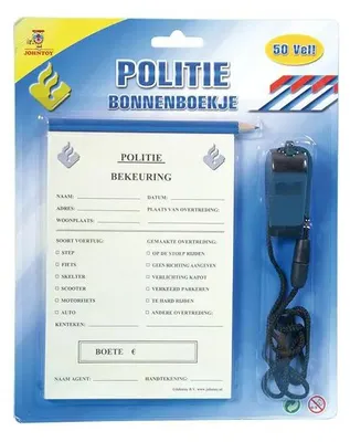 Produktbild von Spielzeug-Polizei-Ticketbuch