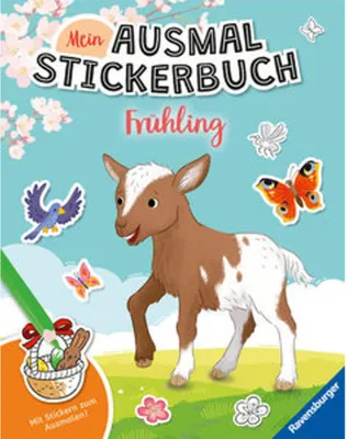 Obrázek produktu pro Mein Ausmalstickerbuch - Frühling
