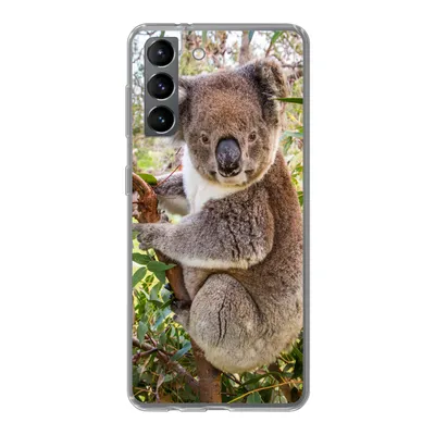 Produktbild von MuchoWow® Handyhülle Schutzhülle Hülle für Samsung Galaxy S21 Koala - Blätter - Kinder - Jungen - Mädchen Silikon Softcase Handy Hülle - Softcase