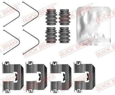 Produktbild von QUICK BRAKE 109-0165 Zubehörsatz Scheibenbremsbelag Hinten für KIA Niro (DE) für HYUNDAI IONIQ (AE)