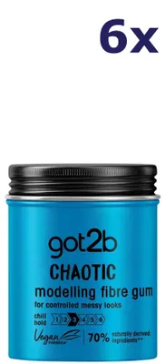 Produktbild von 6x Got2B Styling Fibre Gum 100ml Chaotic Haarwax