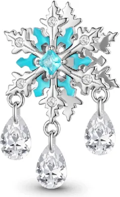 Produktbild von Gnoce Charm Schneeflocken Traumfänger Silber JVC002