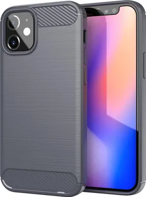 Produktbild von Cadorabo Hülle für Apple iPhone 12 MINI in Grau Schutzhülle TPU Case Cover Etui Handyhülle
