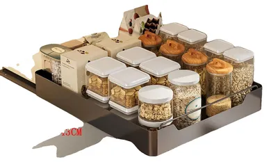 Immagine prodotto di Organizer estraibile per armadio, supporto per carichi pesanti, design regolabile, nero 40 cm