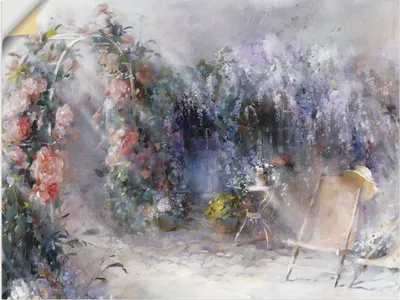 Produktbild von ARTland Wandbild, selbstklebend Rosen und Flieder Größe: 120x90 cm