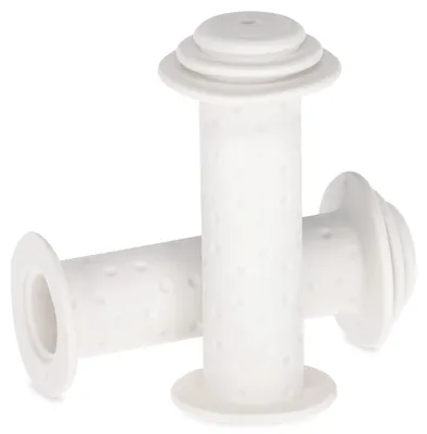 Productafbeelding van Fietsgreep, stuurgreep, kinderfietsgreep, rubberen grip, 2 stuks, geschikt voor 12, 14 en 16 inch, wit