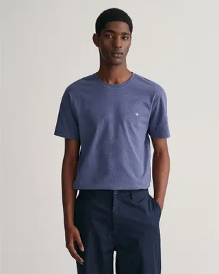 Image de GANT T-shirt à visière normale, bleu L