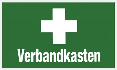 Produktbild von Conmetall Hinweisschild Verbandkasten 25 x 15 cm