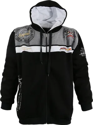 Produktbild von Übergrössen Schicke Sweatjacke LAVECCHIA LV 2022 Schwarz 6XL