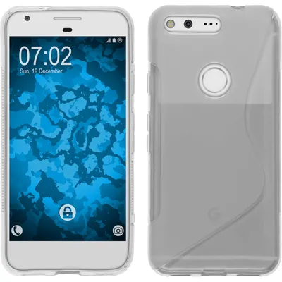 Produktbild von PhoneNatic Case kompatibel mit Google Pixel - clear Silikon Hülle S-Style + 2 Schutzfolien