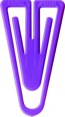Produktbild von Büroklammern Plastiklips 25mm VE=10x500 Stück violett
