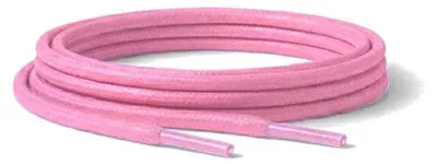 gewachste schnuersenkel rund rosa