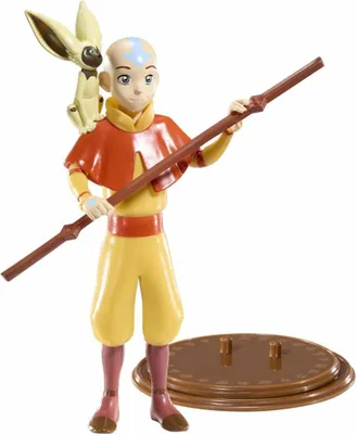 Produktbild von Noble Collection Avatar Der Herr der Elemente Bendyfigs Biegefigur Aang 18 cm