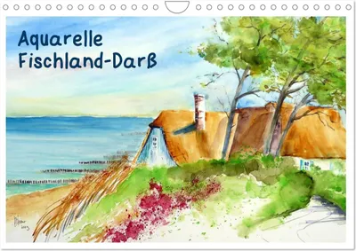 Produktbild von Aquarelle - Fischland-Darß (Wandkalender 2025 DIN A4 quer), CALVENDO Monatskalender