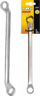 Image de Clé à anneau décalée TOPEX 20 x 22 mm