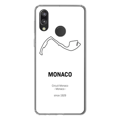 Produktbild von MuchoWow® Handyhülle Schutzhülle Hülle für Huawei P20 Lite (2020) F1 - Monaco - Rennstrecke Silikon Softcase Handy Hülle - Kartenhalter