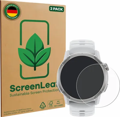 Produktbild von 2x ScreenLeaf Schutzfolie für Coros Apex 4 (46 mm) nachhaltiger Displayschutz Display Schutz Folie Klar Transparent
