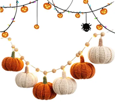 Zdjęcie produktu dla Elzusha - Halloweenowy wieniec do dekoracji drzwi wejściowych